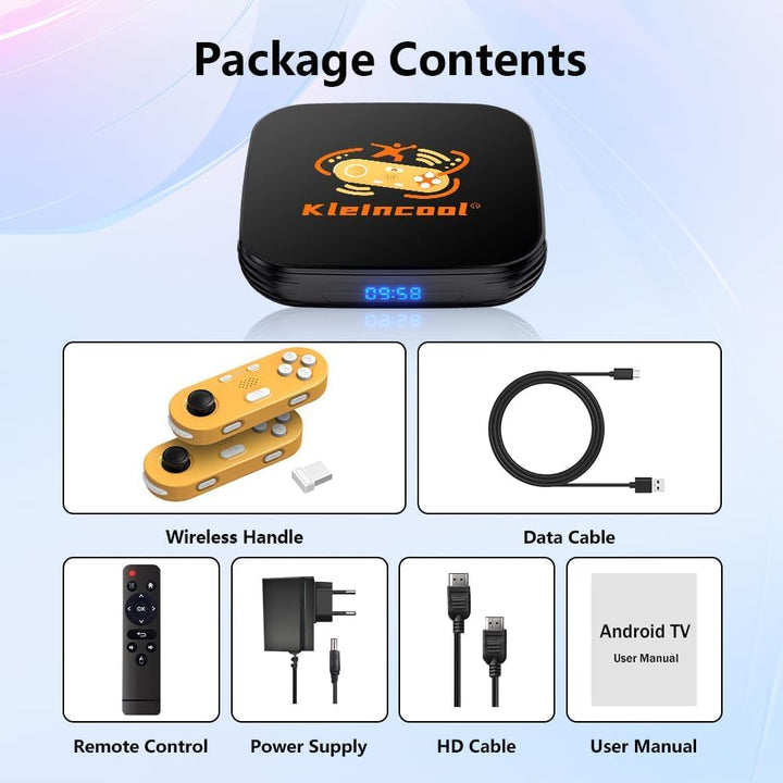 TV-Spielkonsole, Consola de Videojuegos 4 GB RAM + 64 GB ROM, Maschine mit kabellosem Gamepad Somato