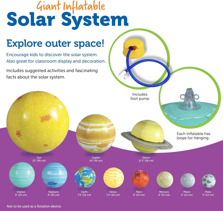 Learning Resources Aufblasbares Sonnensystem-Set 1 Solarsystem-Set, 1 Solarsystem-Set