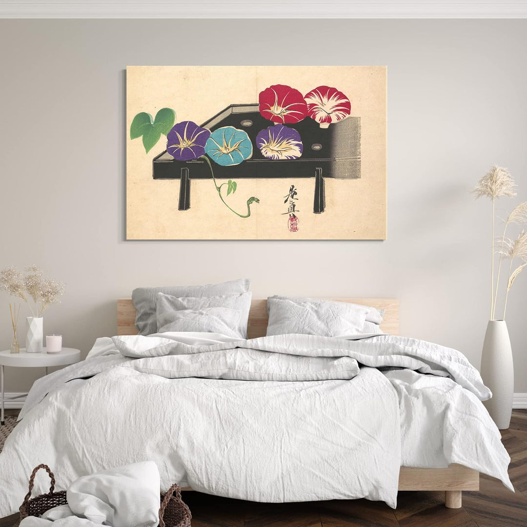 Leinwand (80x60cm): Shibata Zeshin - Trichterwinde 80x60 cm, 80x60 cm