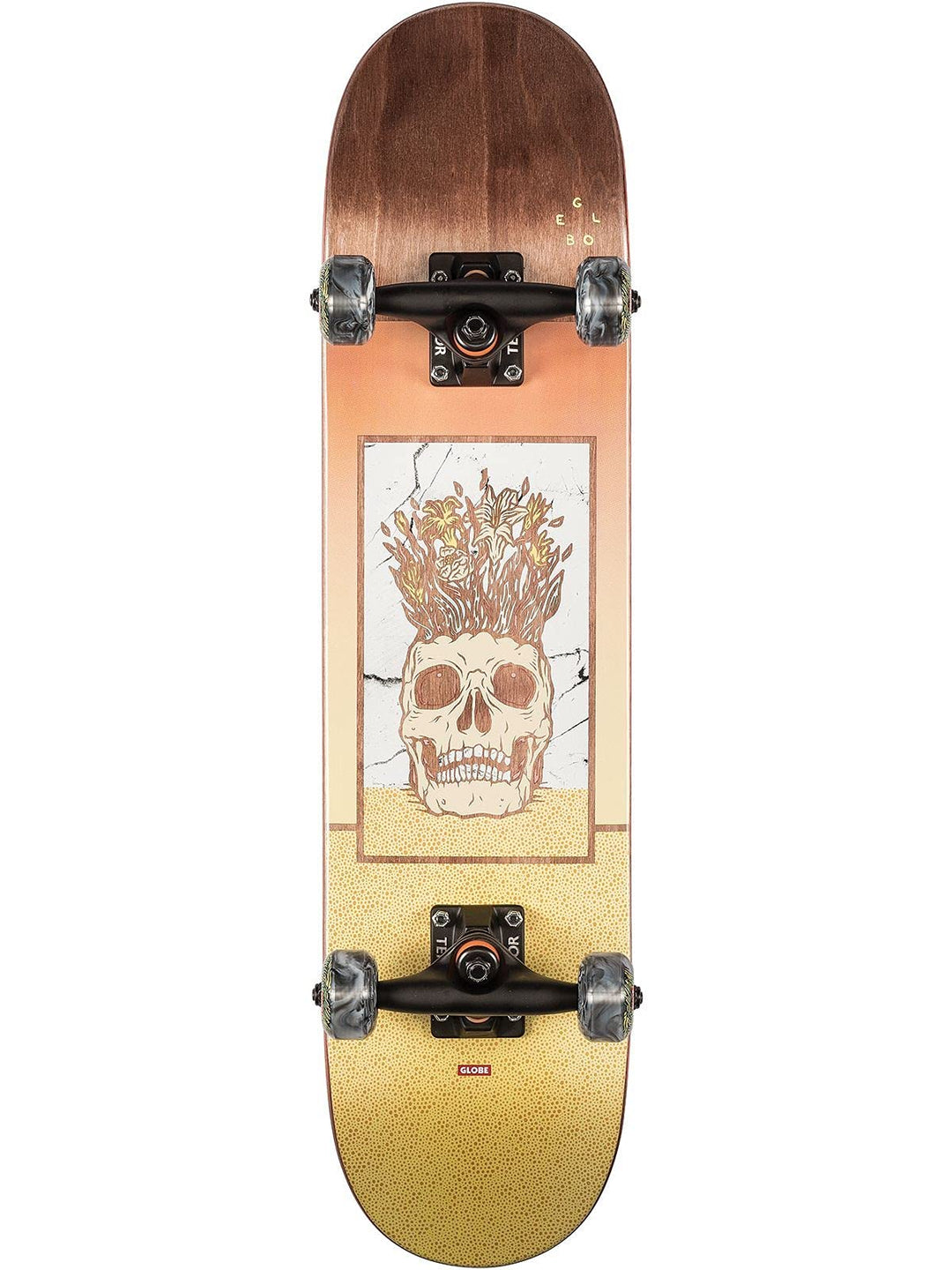 Globe Skateboard Complete Deck Celestial Growth Mini 7.0'' Complete Braun, Braun