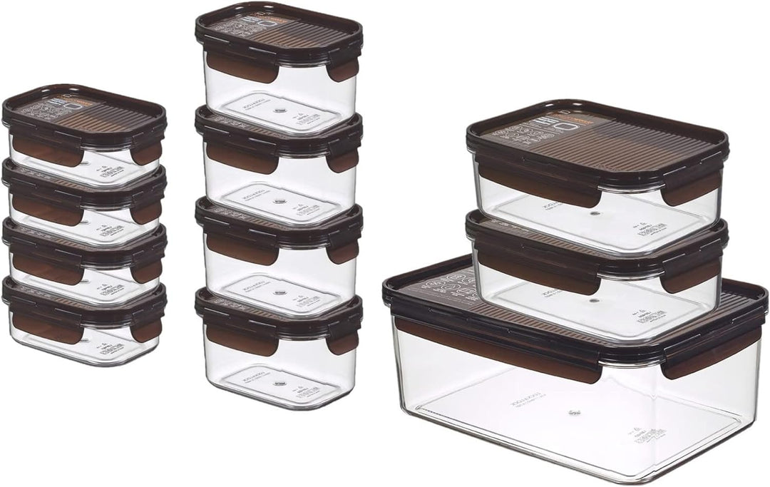 LOCK & LOCK Vorratsdosen 11er Set BISFREE, bpa frei & luftdicht - Frischhaltedosen mit Deckel für Kü