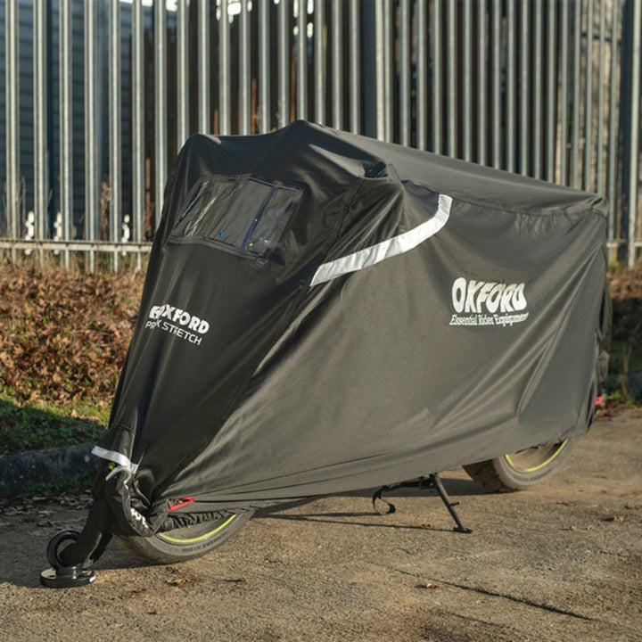 Oxford - Stormex Cover Outdoor Motorcycle Bike Protective Cover Sizes Small to XL and E-Bike 277X103