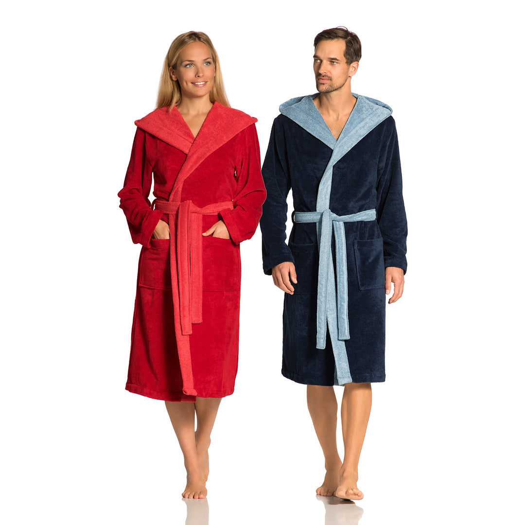 Vossen Damen & Herren Bademantel Poppy XL poseidon-lagoon, XL poseidon-lagoon