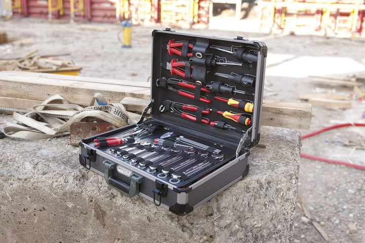 'KS Tools 922.0731 Set 130-teilig Maintenance 1/4 – 1/2 " satiniert verchromt, satiniert verchromt