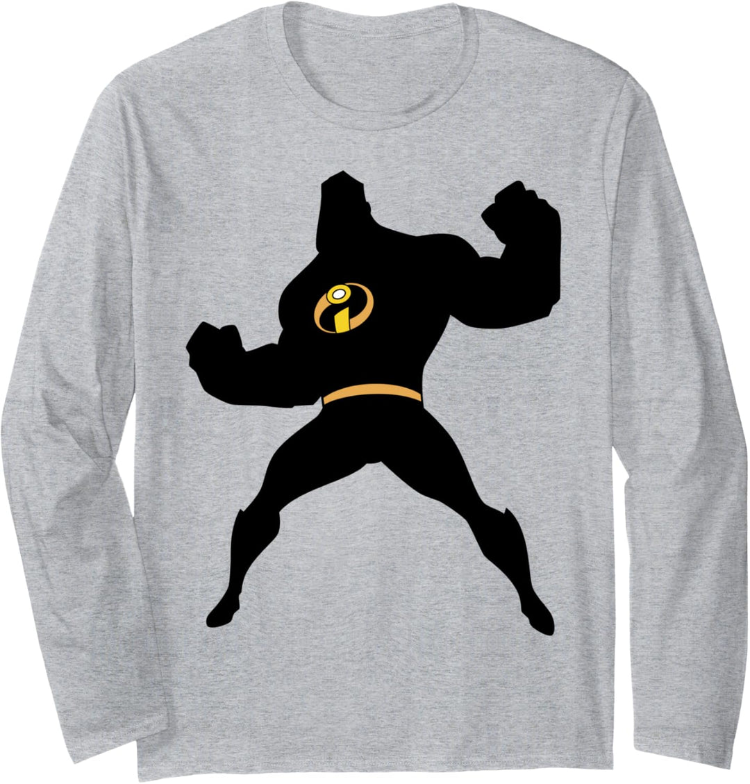 Disney Pixar Incredibles Mr. Incredible Silhouette Poster Langarmshirt
