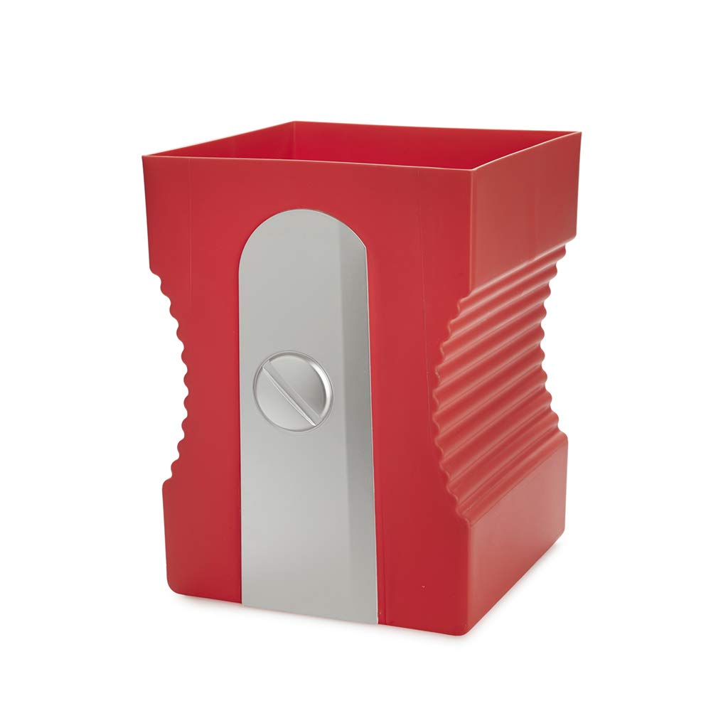 balvi Papierkorb Sharpener Farbe Rot Papierkorb in Form eines Bleistiftspitzers ABS-Kunststoff/Polyp