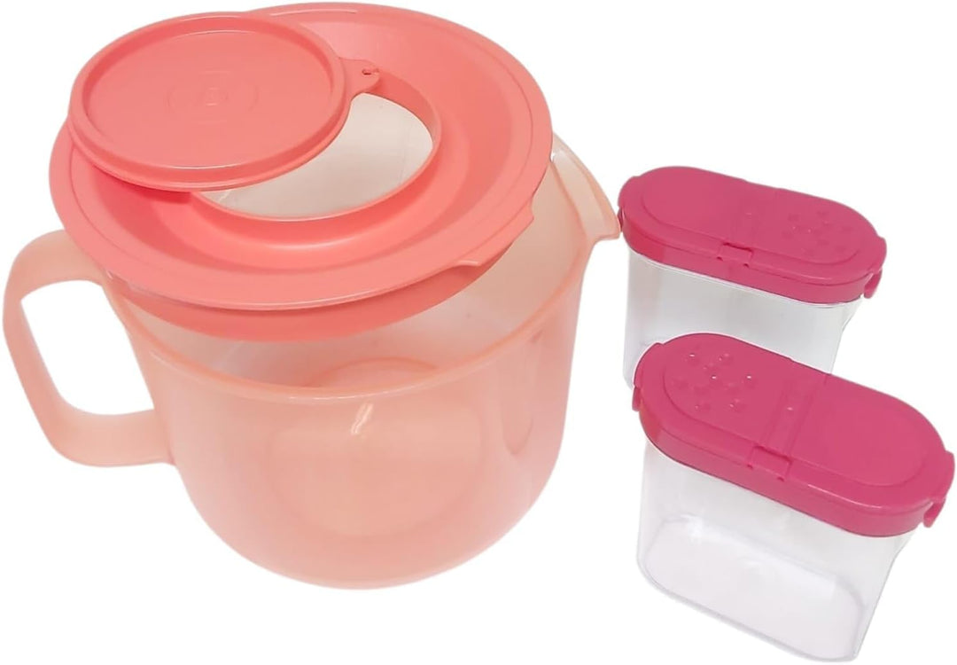 Tupperware Candy Rührbecher Rührbehälter 2,0 Liter Messbecher Rühr-Mix + Air-Lock 2er Set Gewürz-Rie