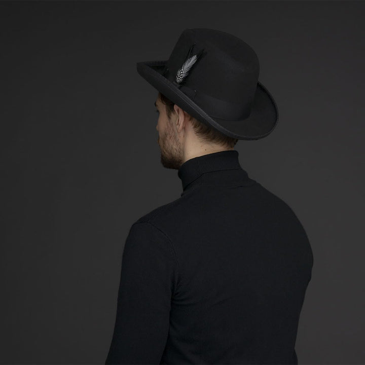 Bailey 1922 Classic Homburg Hut Homburger Wollhut Wollfilzhut Filzhut Damen - Made in USA mit Ripsba