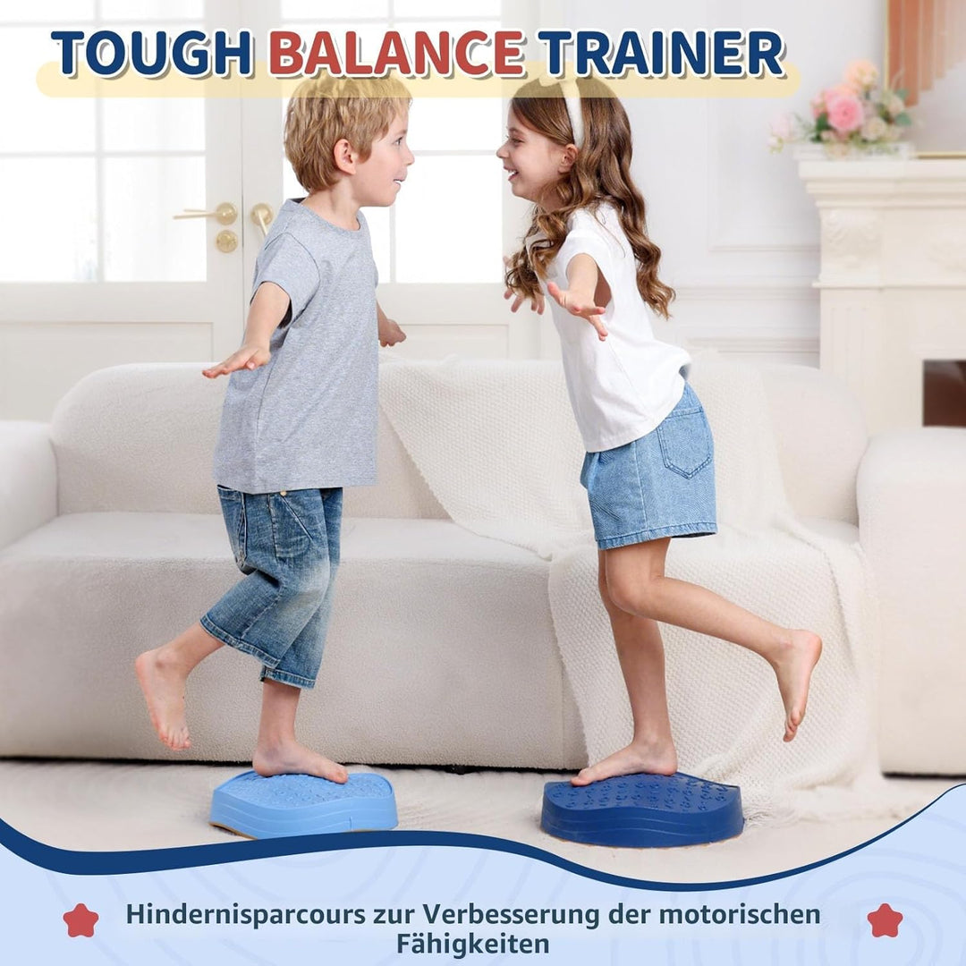 KidBloom Balanciersteine für Kinder, Geschenk Mädchen & Junge 2 3 4 5 Jahre | Rutschfest,5 Stapelste