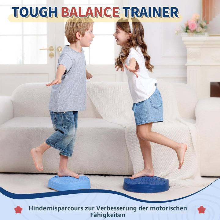 KidBloom Balanciersteine für Kinder, Geschenk Mädchen & Junge 2 3 4 5 Jahre | Rutschfest,5 Stapelste