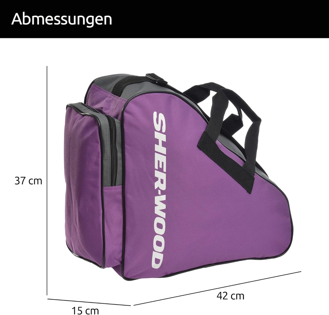 Sherwood Schlittschuhtasche, Inliner-Tasche für Erwachsene und Kinder, Eishockey-Bag, ideal für Roll