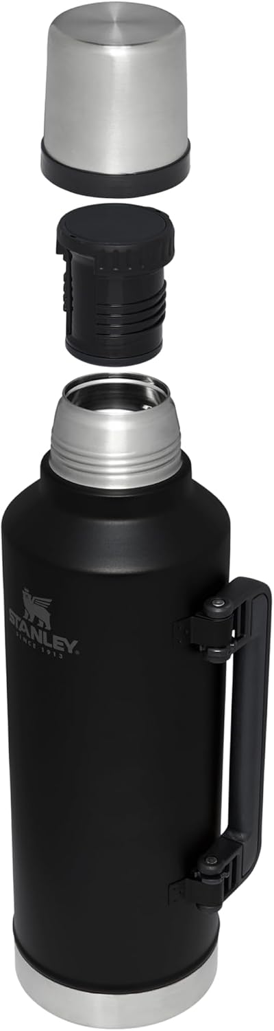 Stanley 1913 Classic Legendary Thermosflasche 2.3L - Black | Hält 48 Std. heiss oder kalt - Auslaufs