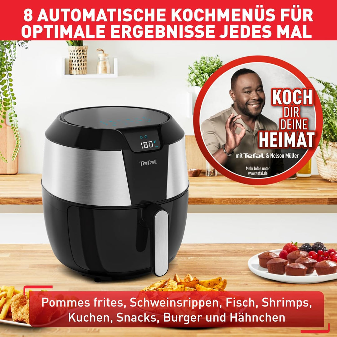Tefal EY701D Easy Fry XXL Heissluftfritteuse | 1850 Watt | Fassungsvermögen: 1,6 kg | Timer | 8 auto
