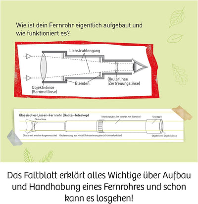 Kosmos ‎676872 Fernrohr - Entdecke Deine Welt, Linsen-Fernrohr mit 12facher Vergrösserung. Stabiler