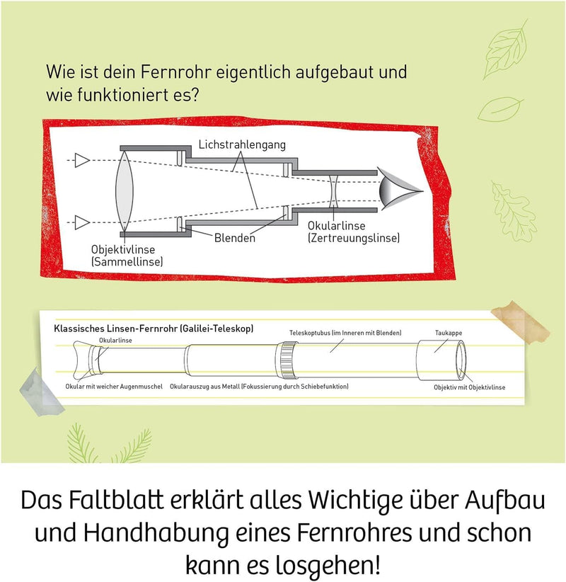 Kosmos ‎676872 Fernrohr - Entdecke Deine Welt, Linsen-Fernrohr mit 12facher Vergrösserung. Stabiler