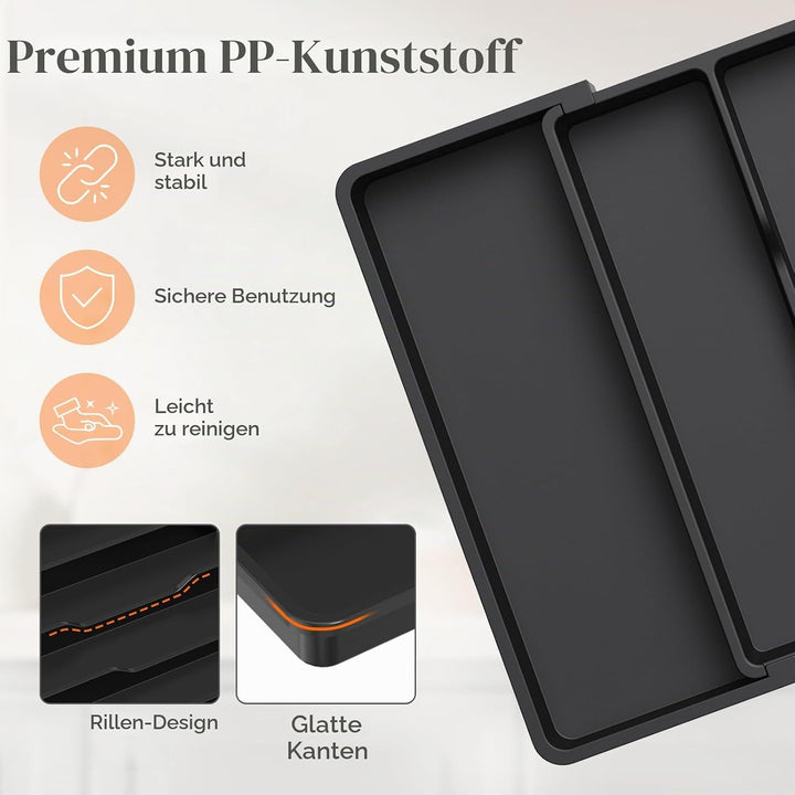 Lifewit Besteckkasten für Schubladen, Grosser Utensilienständer Erweiterbar auf 50 cm, verstellbarer