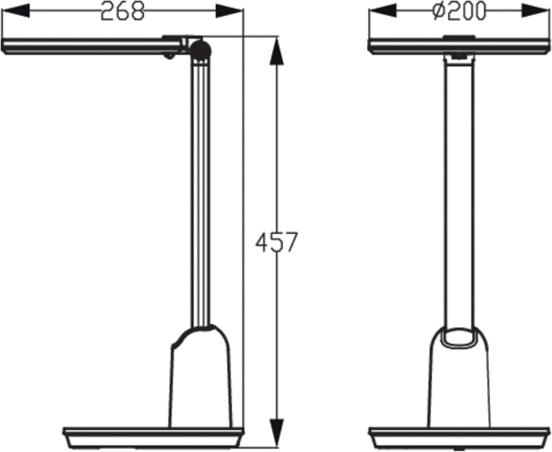 Philips LED Einstein Schreibtischleuchte, 15W, dimmbar, Weiss 3000-5500K, 3000-5500K