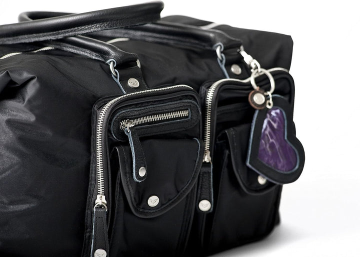 Petit Amour Designer Wickeltasche Set Leder Baby- Tasche Einheitsgrösse Schwarz, Einheitsgrösse Schw