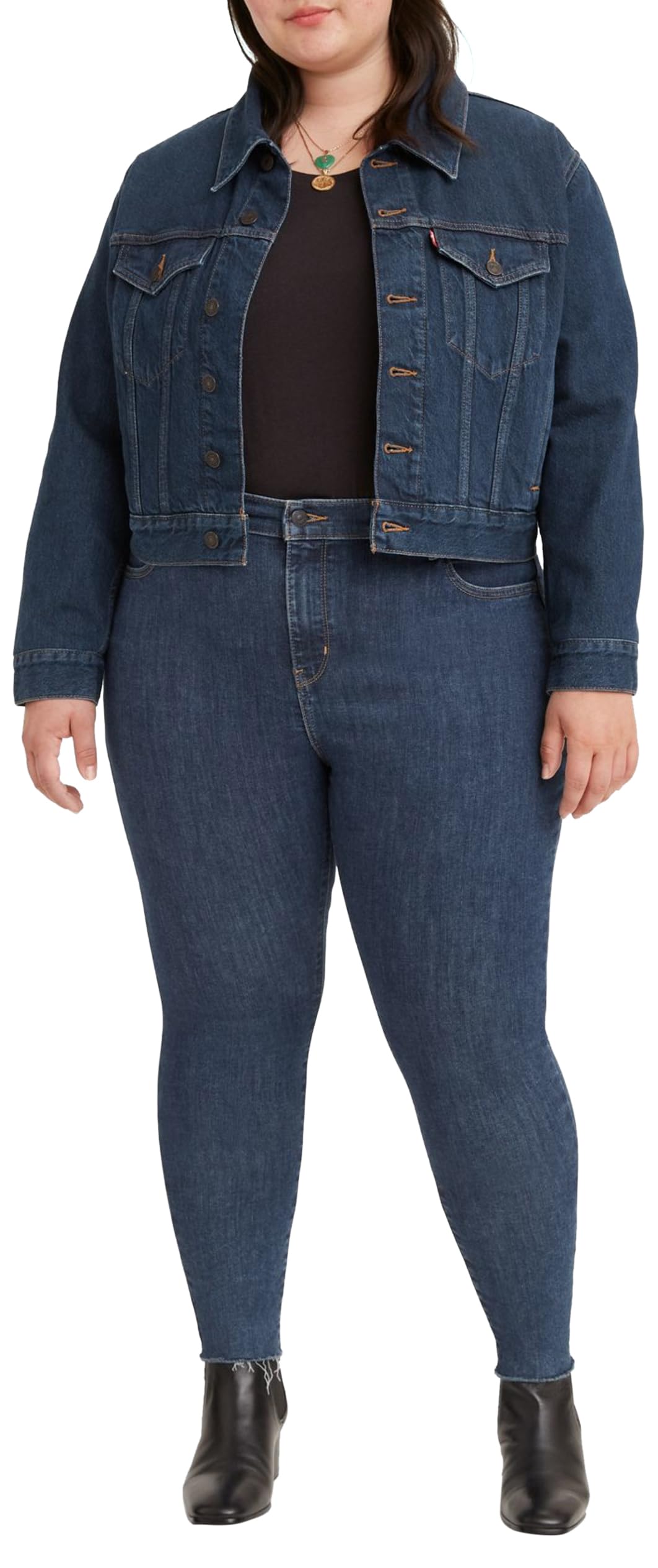 Levi's Damen Plus Size 720 High Rise Super Skinny 28W / 34L Echo Stonewash, 28W / 34L Echo Stonewash