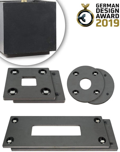Pflanzwerk® Pflanzkübel Untersetzer *ULTRAFLACHER Designer PFLANZENROLLER* 38x38cm für alle Blumentö
