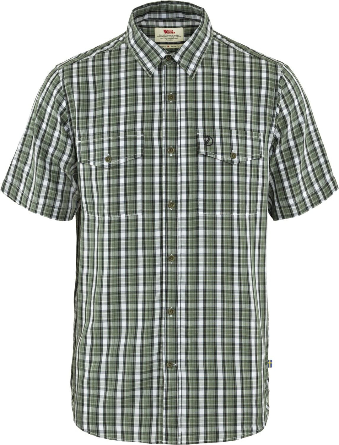 Fjällräven Herren Abisko Cool Shirt Ss Kurzarmhemd S Grün (Patina Green-dark Navy), S Grün (Patina G