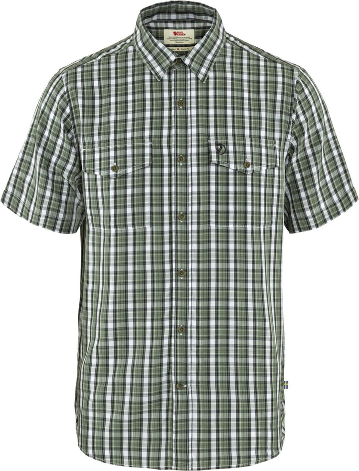 Fjällräven Herren Abisko Cool Shirt Ss Kurzarmhemd S Grün (Patina Green-dark Navy), S Grün (Patina G