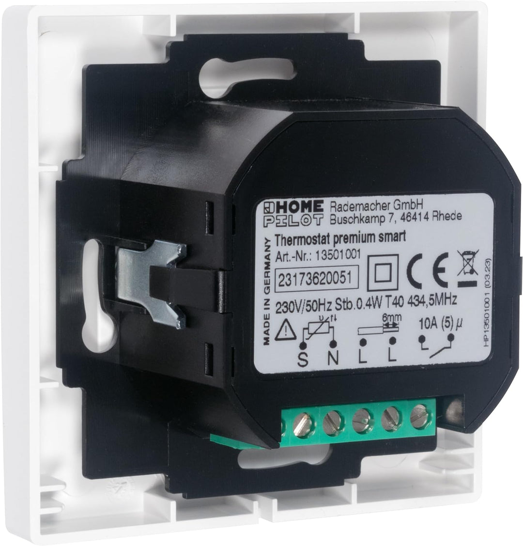 HOMEPILOT Thermostat Premium smart, Wandthermostat mit Funk z. B. für Fussbodenheizung, Unterputz 23
