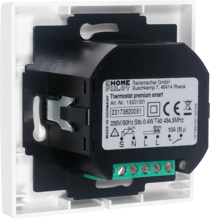 HOMEPILOT Thermostat Premium smart, Wandthermostat mit Funk z. B. für Fussbodenheizung, Unterputz 23