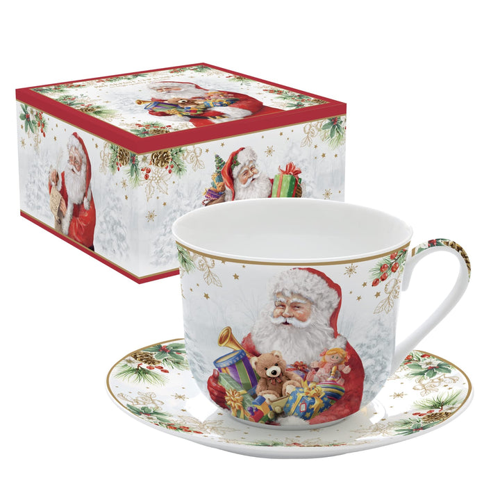 Easy Life SANTA IS COMING Frühstücks-Set, 40 cl, Porzellan