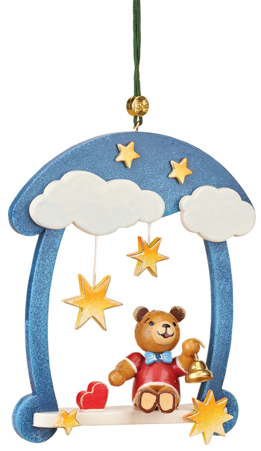 Hubrig-Volkskunst Baumbehang Teddy Schaukel * Höhe 9cm