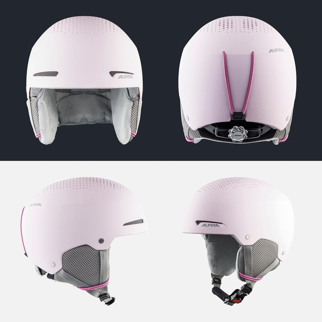ALPINA ZUPO - Sicherer, Stossabsorbierender, Belüfteter & Schlagfester Skihelm Für Kinder light-rose