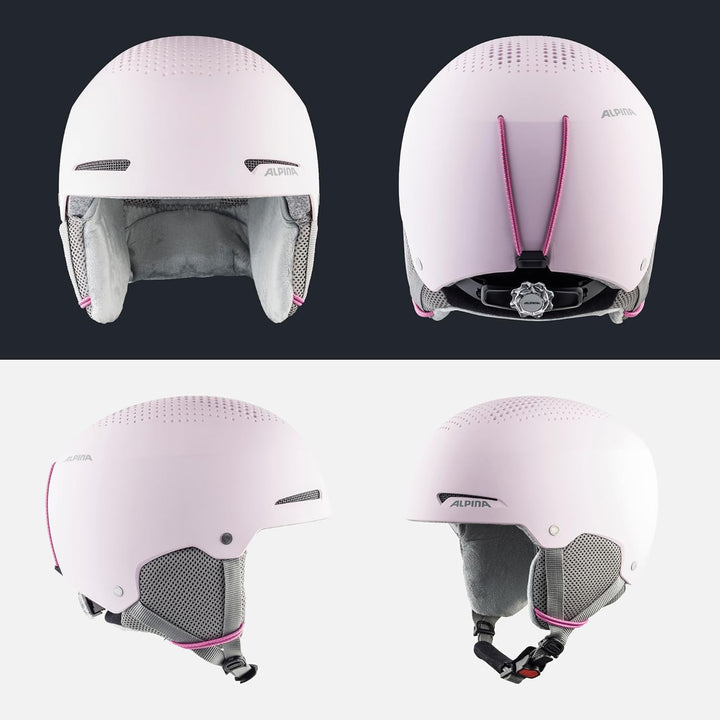 ALPINA ZUPO - Sicherer, Stossabsorbierender, Belüfteter & Schlagfester Skihelm Für Kinder light-rose