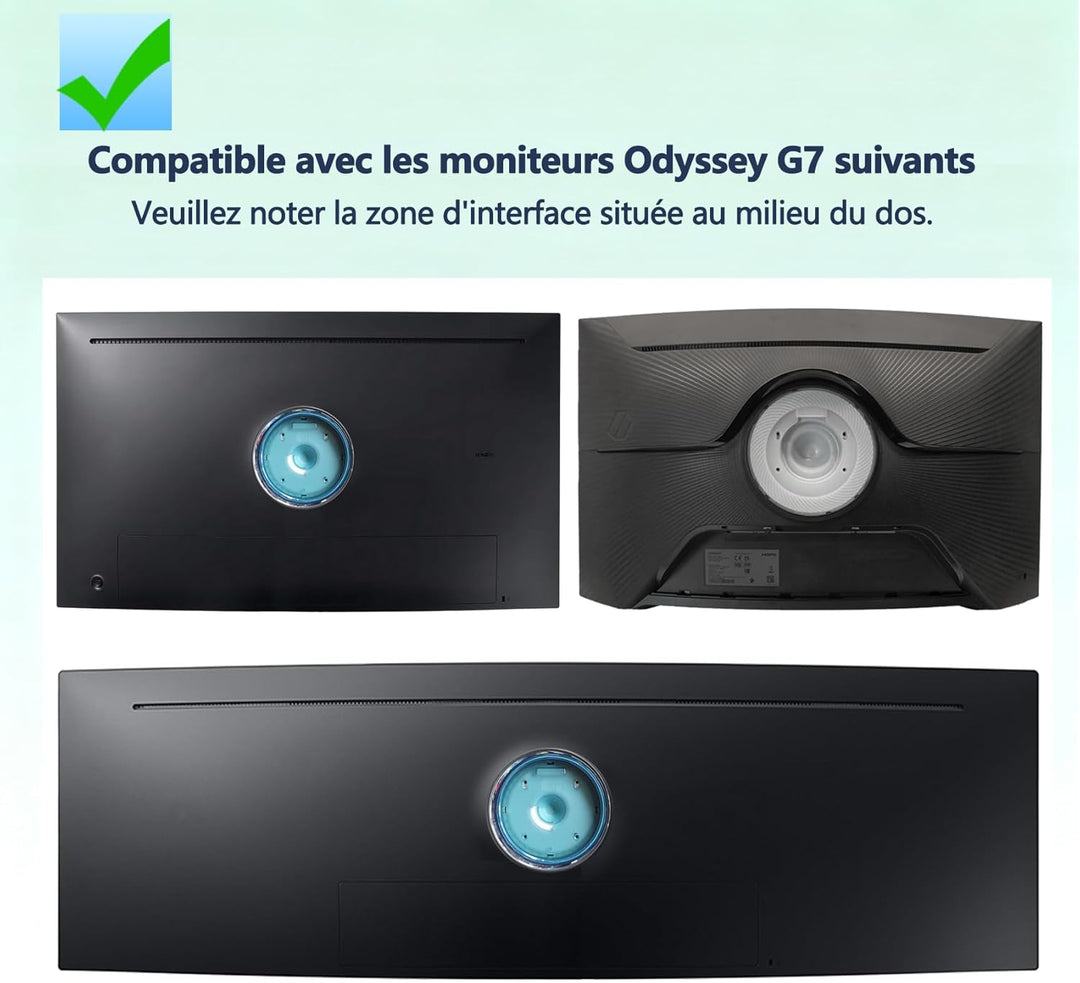 Odyssey G7 VESA-Halterung, kompatibel mit Samsung Odyssey Odyssey G6 G7 Monitor für G65B G70A G70B G