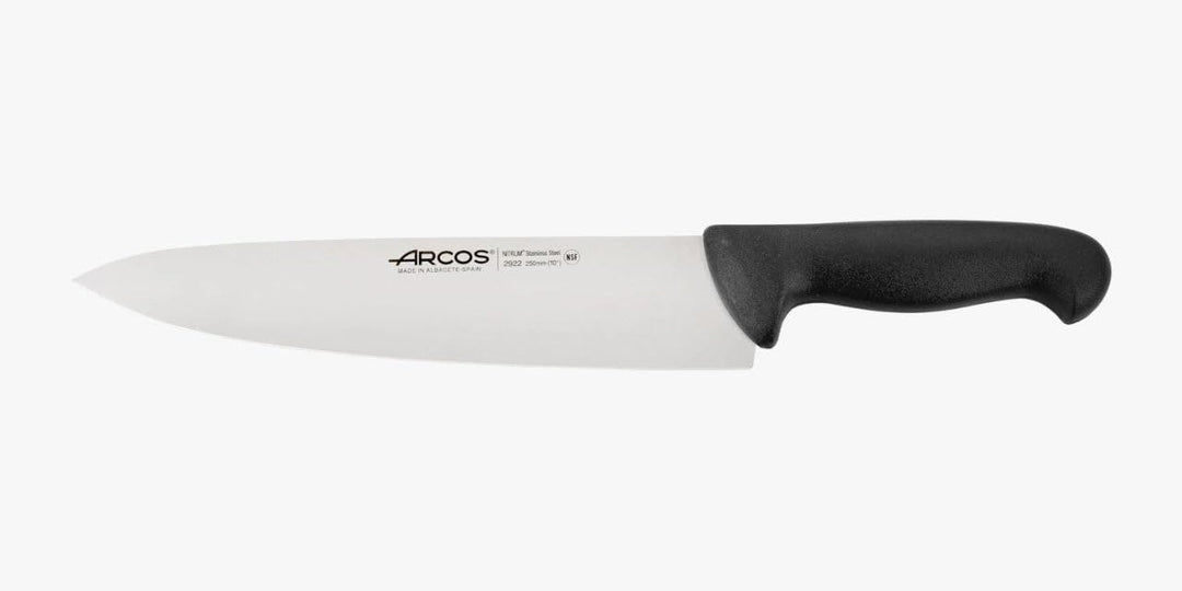 Arcos Küchenmesser Cheferies 2900 - Nitrum Edelstahlklinge 25 cm - Griff aus Polypropylen, Ideal für