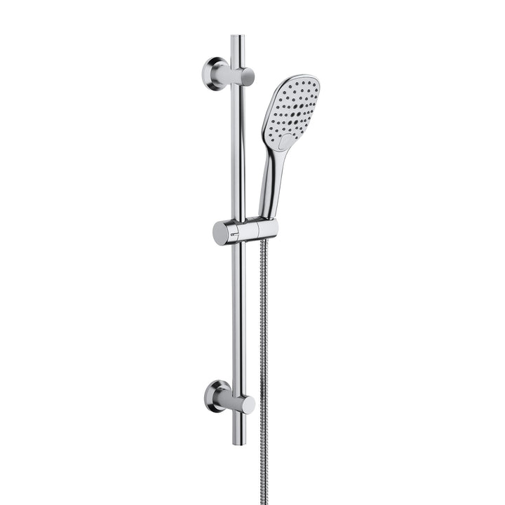 JOHO Duschsystem Duschset Duschbrause mit Schlauch und Halterung, Brausestangeset 0.7m Duschstange m