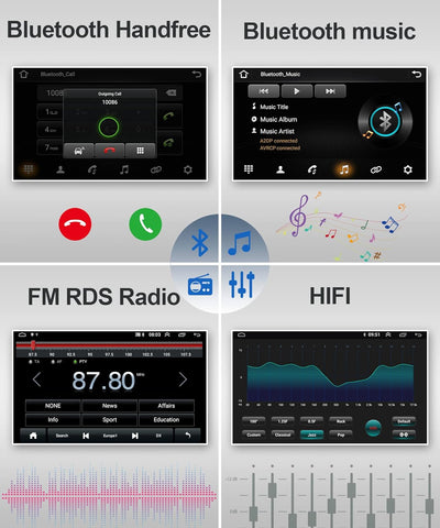 Podofo Android Carplay Autoradio für Seat Altea 2004-2015(Linkslenker), Android Auto HiFi GPS 9" Tou