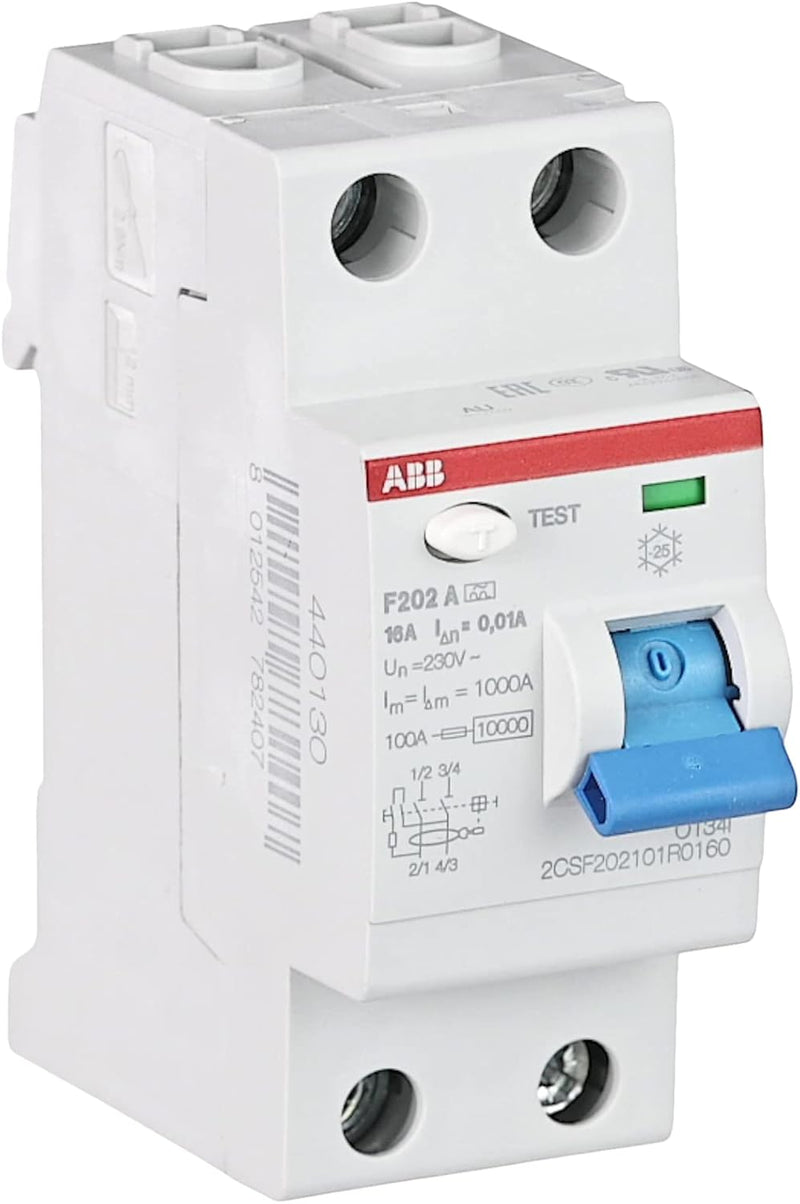 abb-entrelec F200 A – Differential F202 A 16 A 10 mA Single, Single