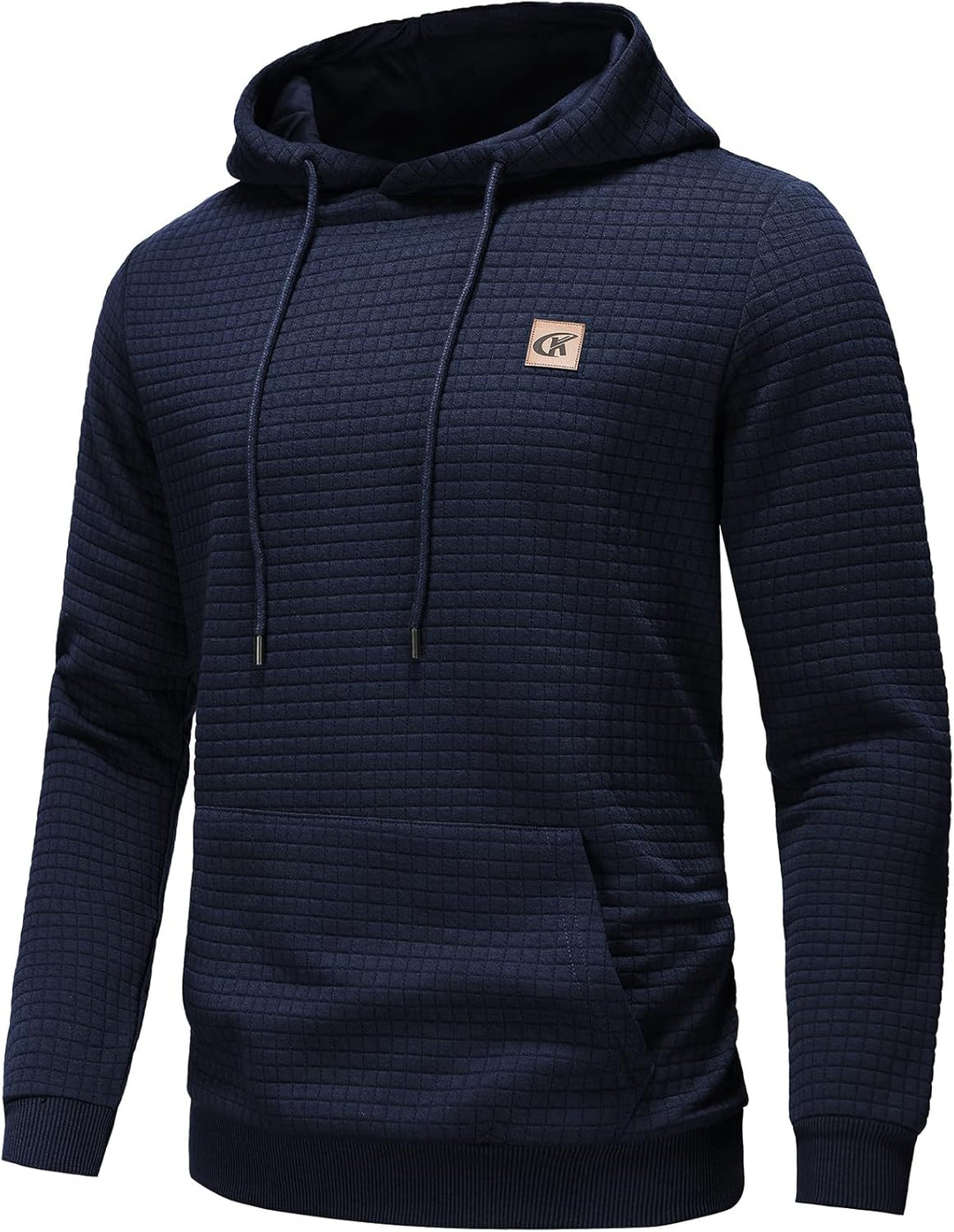 YuKaiChen Herren Kapuzenpullover Casual Langarm Karierten Kordelzug Jacquard Hooded Sweat mit Fleece