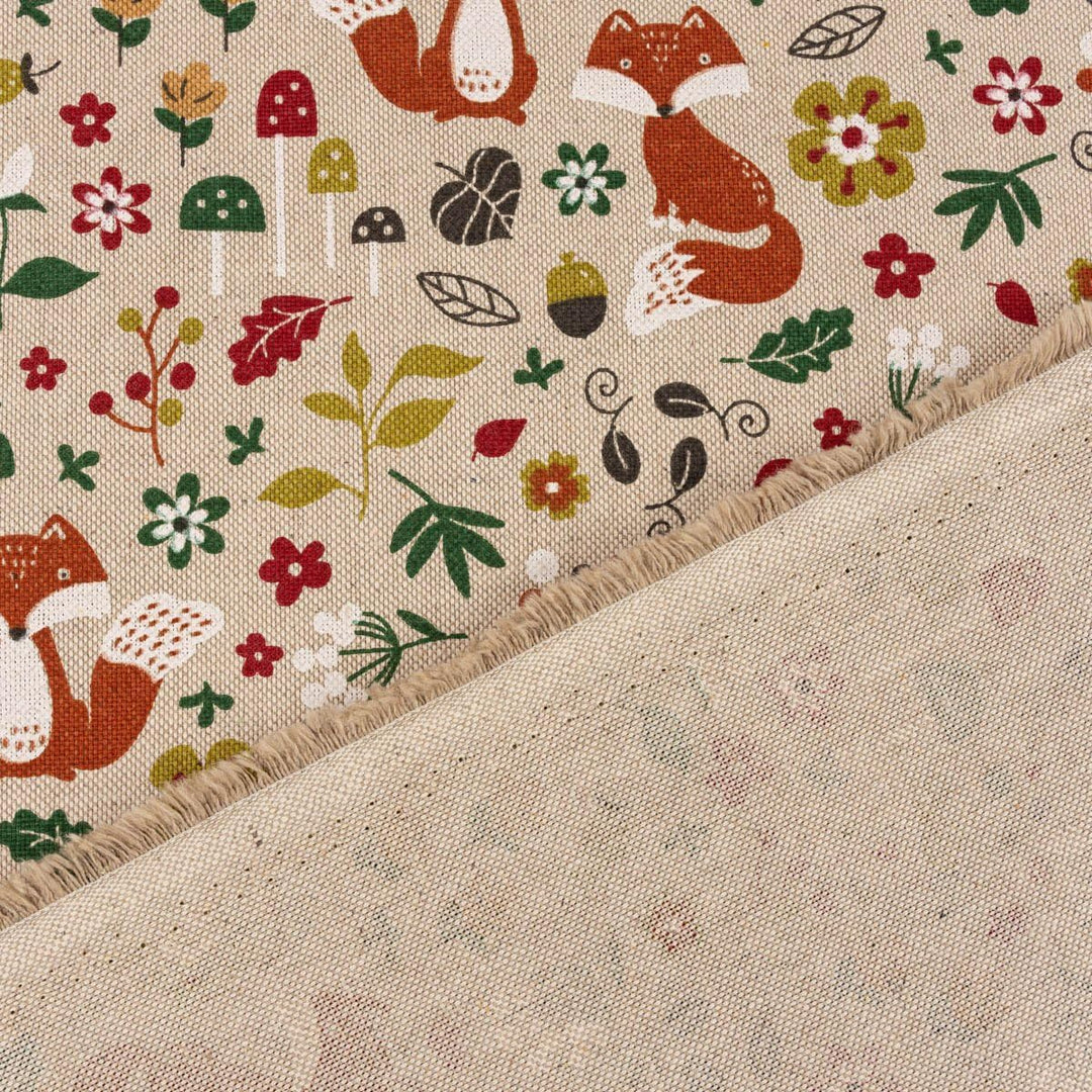 SCHÖNER LEBEN. Zugluftstopper Herbst Füchse Natur bunt div. Grössen, Auswahl:130cm Länge ca. 130x15x