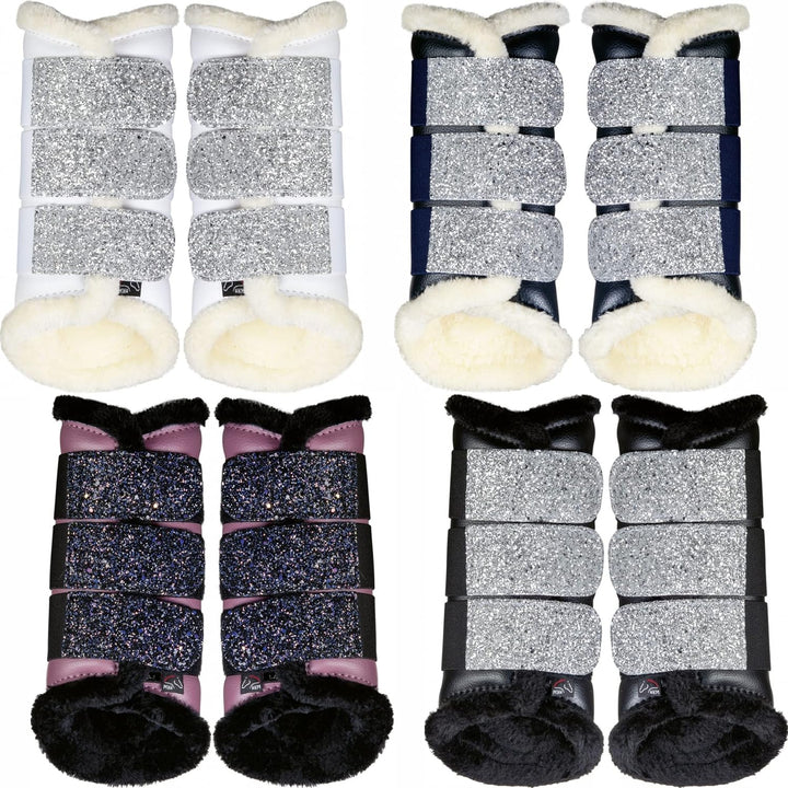 HKM Sparkle Gamaschen Schwarz XL