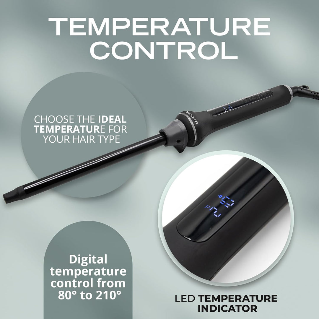 Corioliss Style Stick Digital Lockenstab Schwarz Soft Touch
