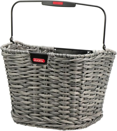 KlickFix Unisex-Adult Structura Fahrradkorb 34x25x27cm Schilf, 34x25x27cm Schilf