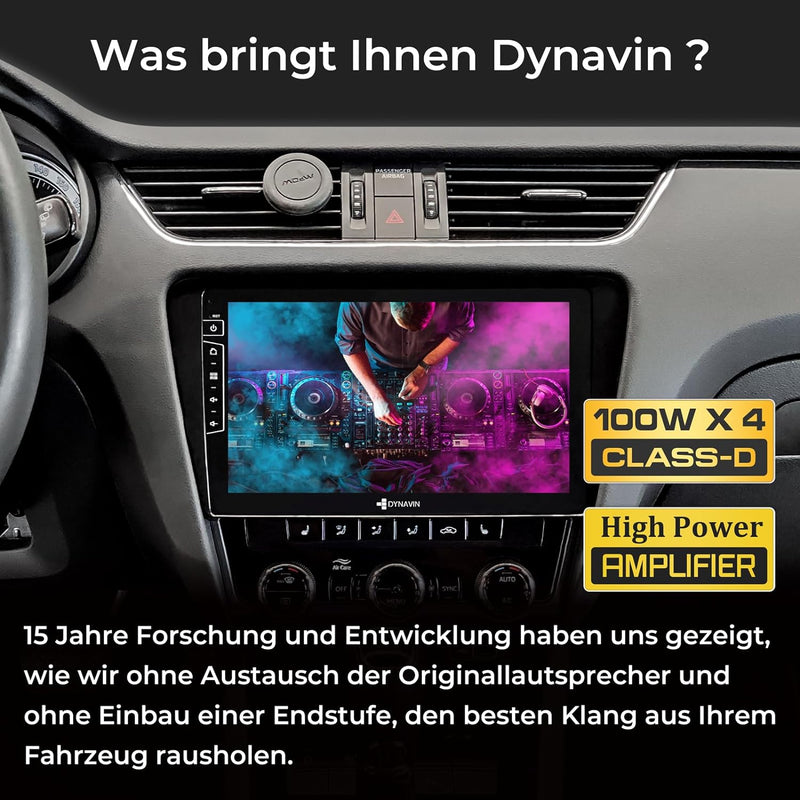 DYNAVIN Android Autoradio Navi Kompatibel für Skoda Octavia 3 Mk3, mit 4 * 100W DSP Verstärker | DAB