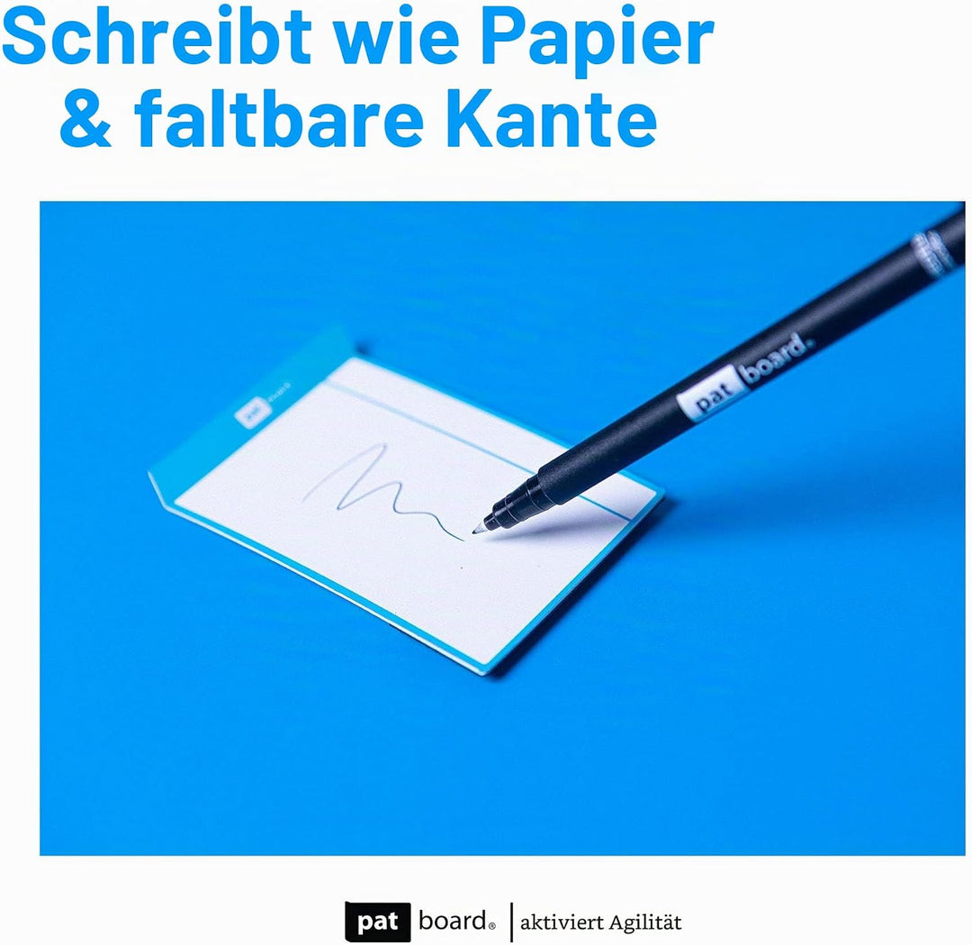 PATboard Kanban Board und Scrum Board – Full Tool Set für Whiteboard, Magnettafel - Beschreibbare Ma