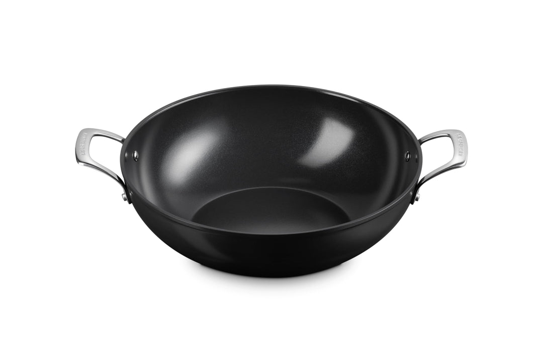 LE CREUSET Wok Pan Essential Antihaft-Keramik – ø 32 cm / 6,0 Liter – Keramik-Antihaftbeschichtung