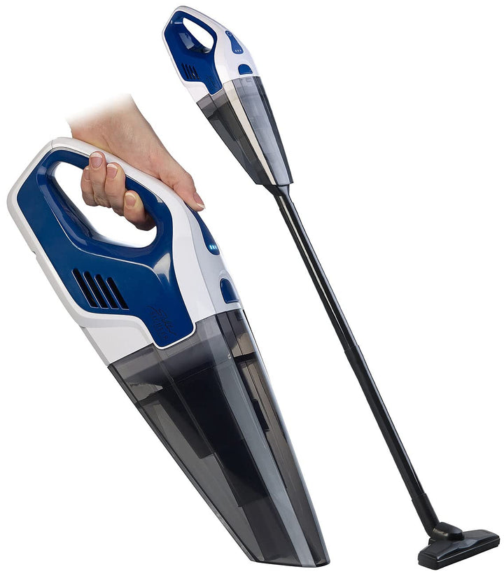 Sichler Haushaltsgeräte Handstaubsauger: 2in1-Akku-Zyklon-Hand- & Bodensauger, Nass & Trocken, HEPA,