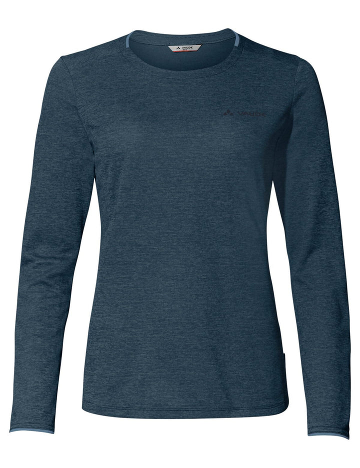 VAUDE Damen Women's Essential Ls T-Shirt T-Shirt 36 Dark Sea Uni, 36 Dark Sea Uni