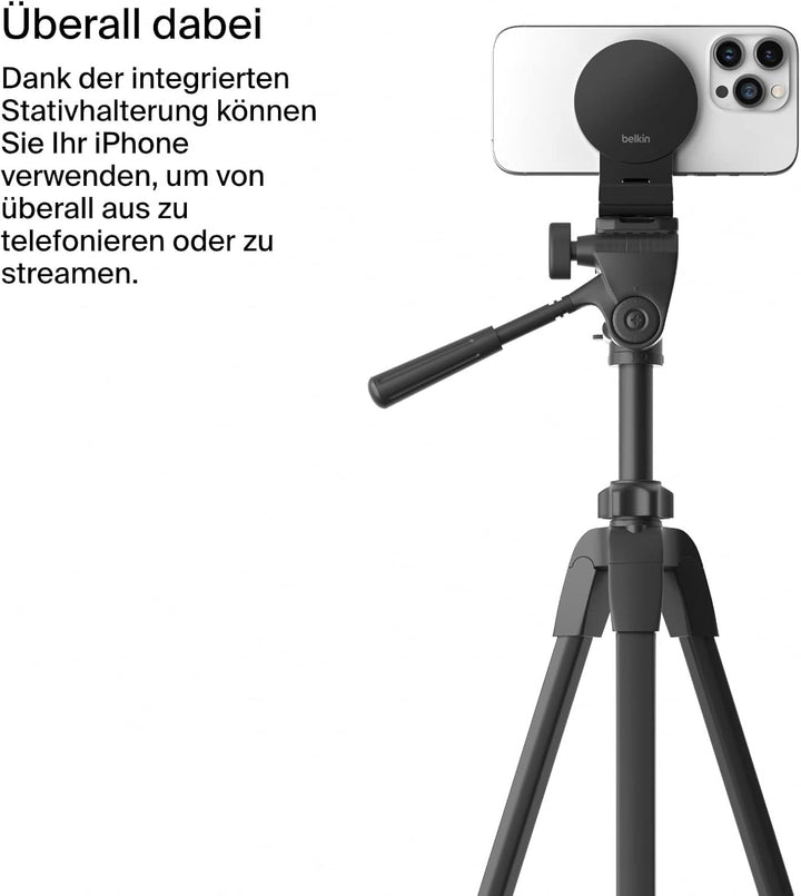 Belkin neigbarer iPhone-Halter mit MagSafe für Mac-Notebooks; einfache magnetische Befestigung zum G