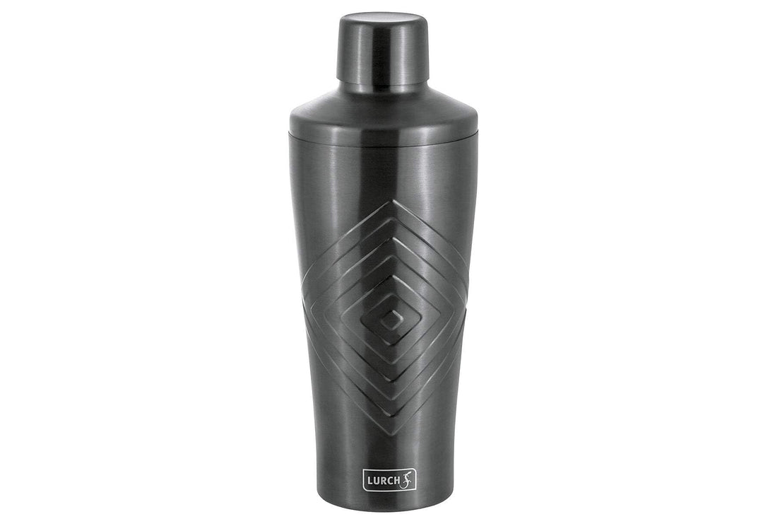 LURCH Cocktail Shaker 600ml 3tlg mit integriertem Sieb Smokey Grey