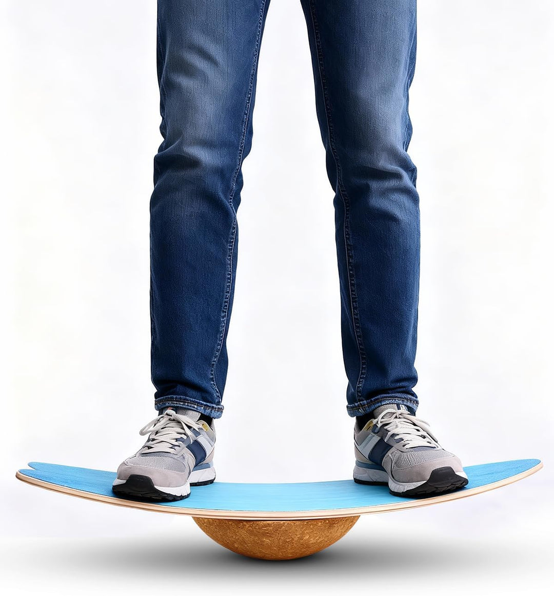 Surf Balance Board Set - Gleichgewichtstraining | Indoorboard Skateboard Indoor Surfboard | inkl.Rol
